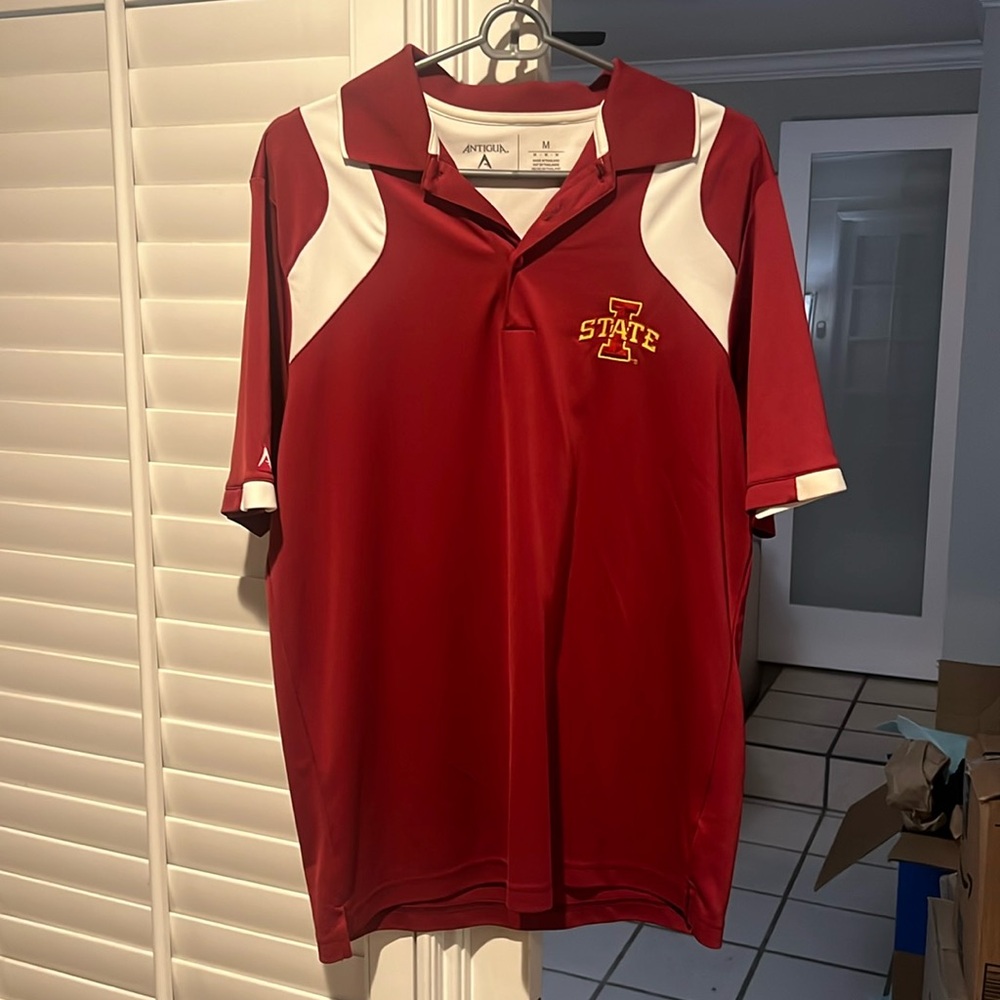 Iowa State Polo Shirt red and white
